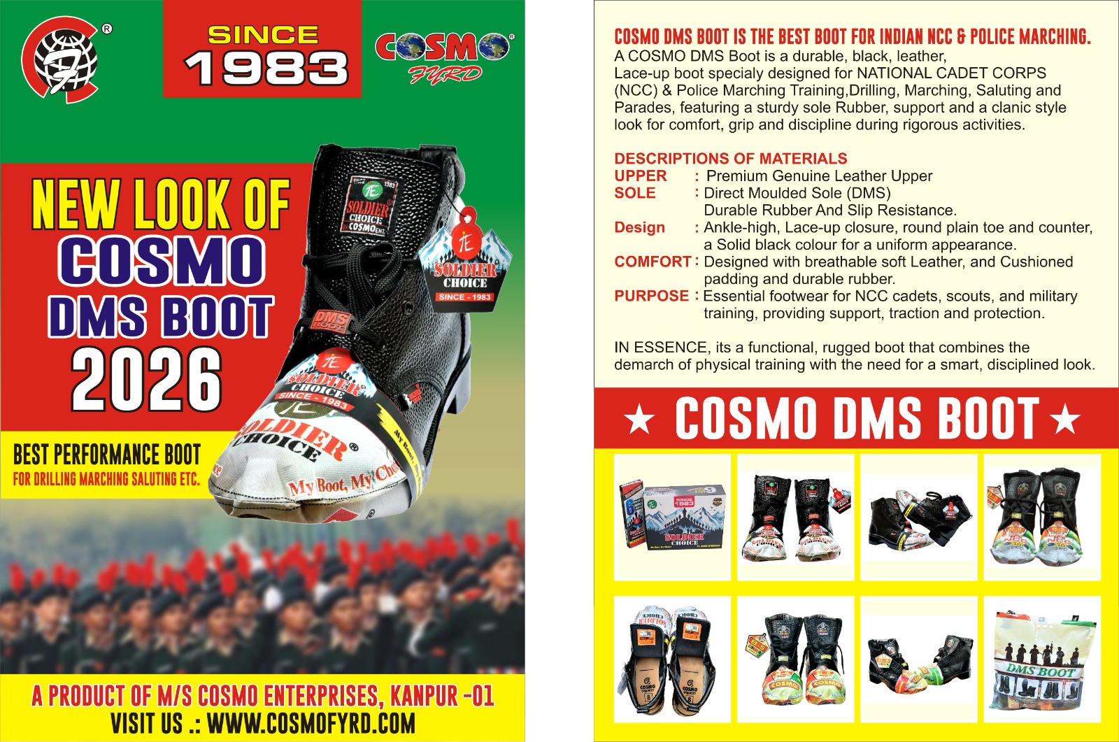 COSMO DMS BOOT THE SOLDIER CHOICE